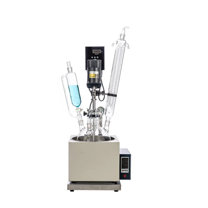 Lab Chemical 5 L glass Reactor with CE confirm
