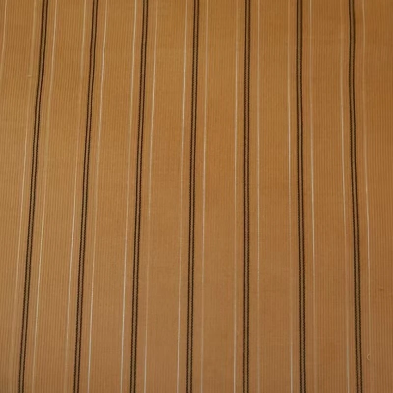 China Textile Printing Shirts Fabric Woven 100% Cotton Striped Corduroy Fabric for Shirt Women And Man