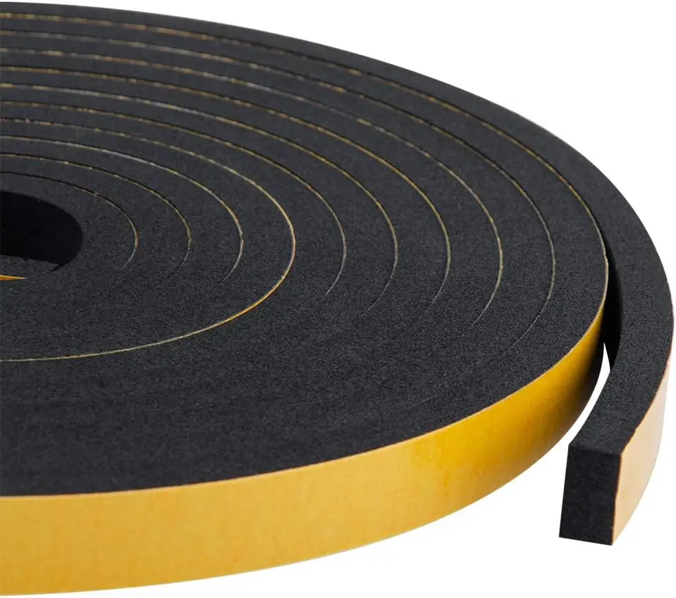 Doors and Windows Insulation Neoprene Weather Stripping High Density Foam Tape