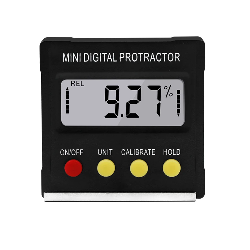 Angle Protractor Universal Bevel 360 Degree Digital Protractor inclinometer Goniometer Level Angle Measurement