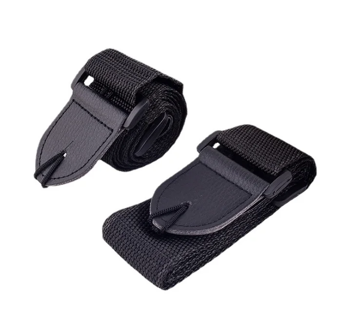 Personalized Logo Soft Cotton Electric Acoustic Bass Guitar Strap 3 Pick Holders Strap Stringed Instruments Parts Accessories