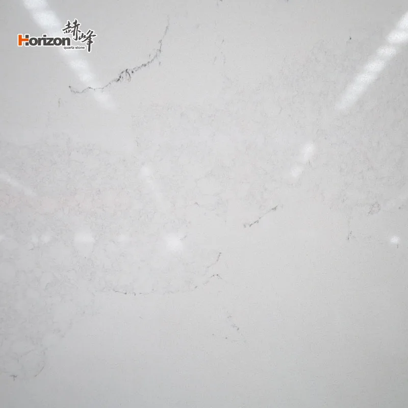 Calacatta White Marble Looks Engineered Stone Artificial Stones Calacatta Quartz Slabs for Kitchen Countertop