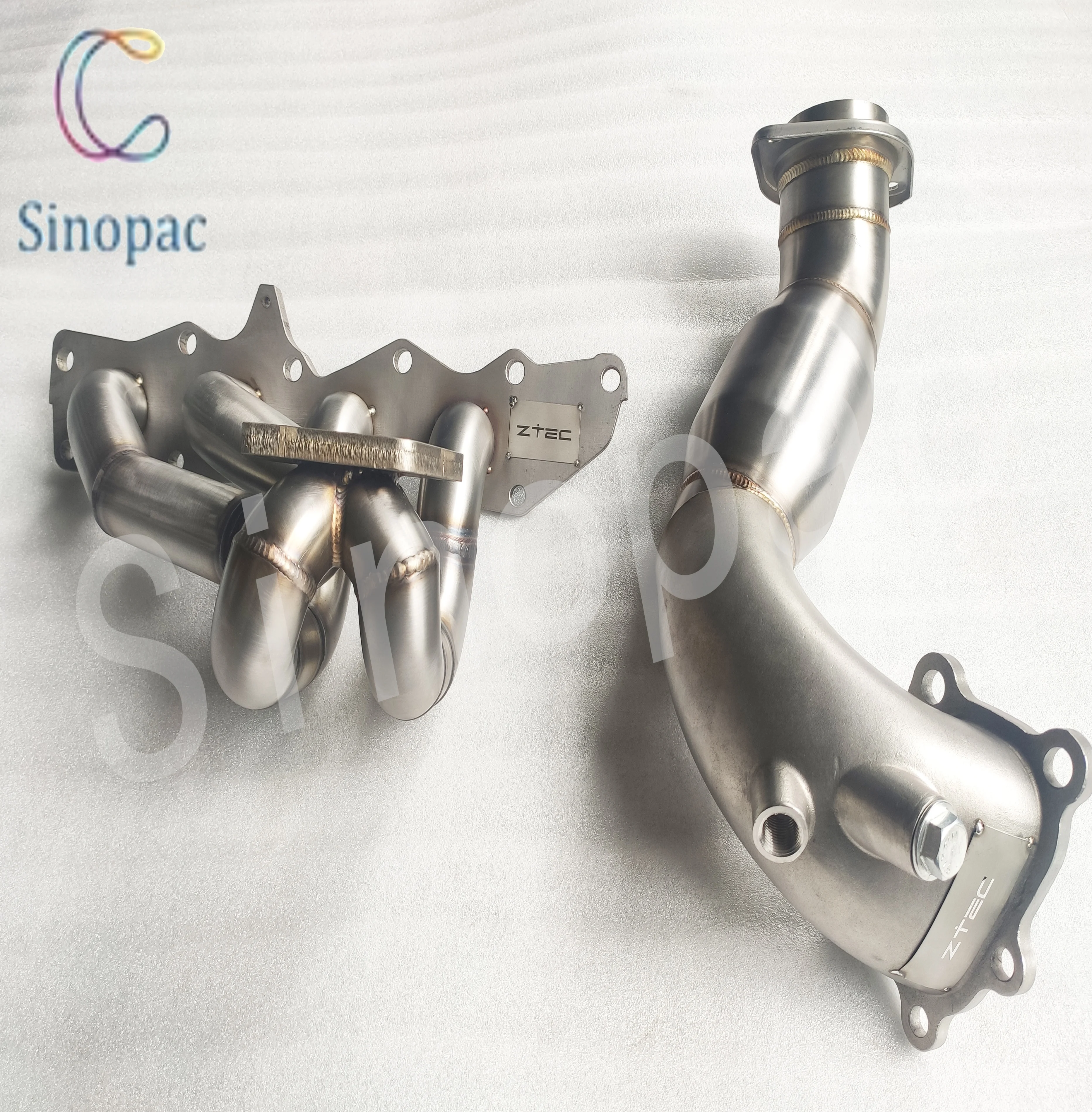 
Hand Welding Catted Downpipe for Mazda3 MPS Header 