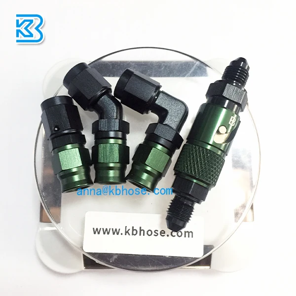 an3 3an -3an -an3 straight 45deg 90deg forged aluminum ptfe brake oil line hose end fittings quick release adapters connector