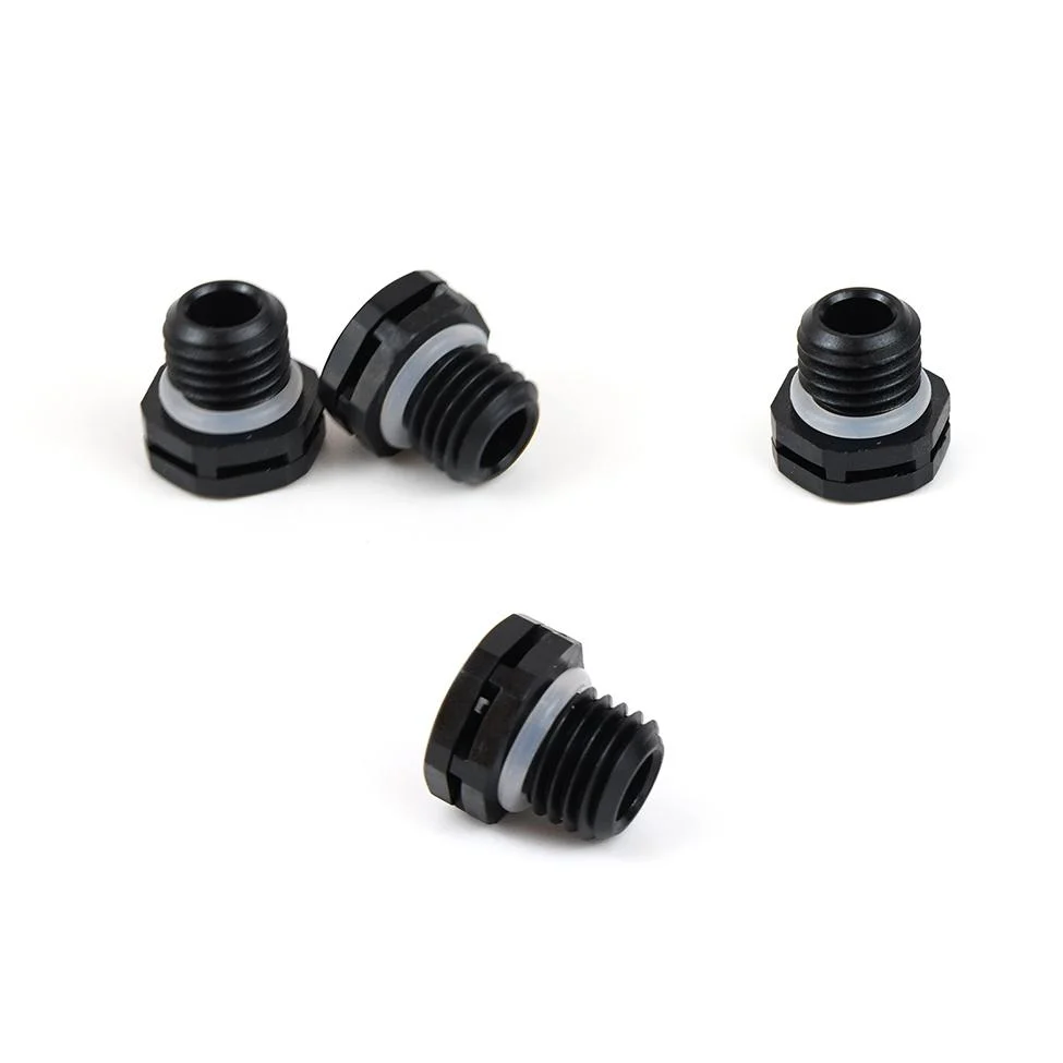 Reducing And Equalizing Pressure M12 Black e-PTEF Breathable Valve For Outdoor Lighting