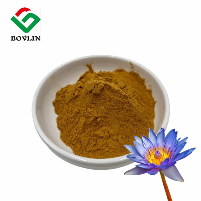100% Pure Natural Blue Lotus Flower Extract Powder 50:1 100:1 200:1 Blue Lotus Extract