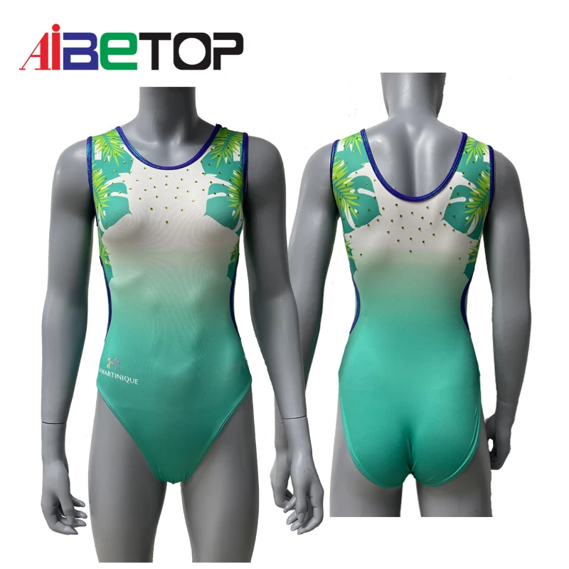 IBETOP Wholesale Sublimation Printed Teen High Quality Practice Dance Wear Champions Gymnastics Leotards 2024 IBETOP