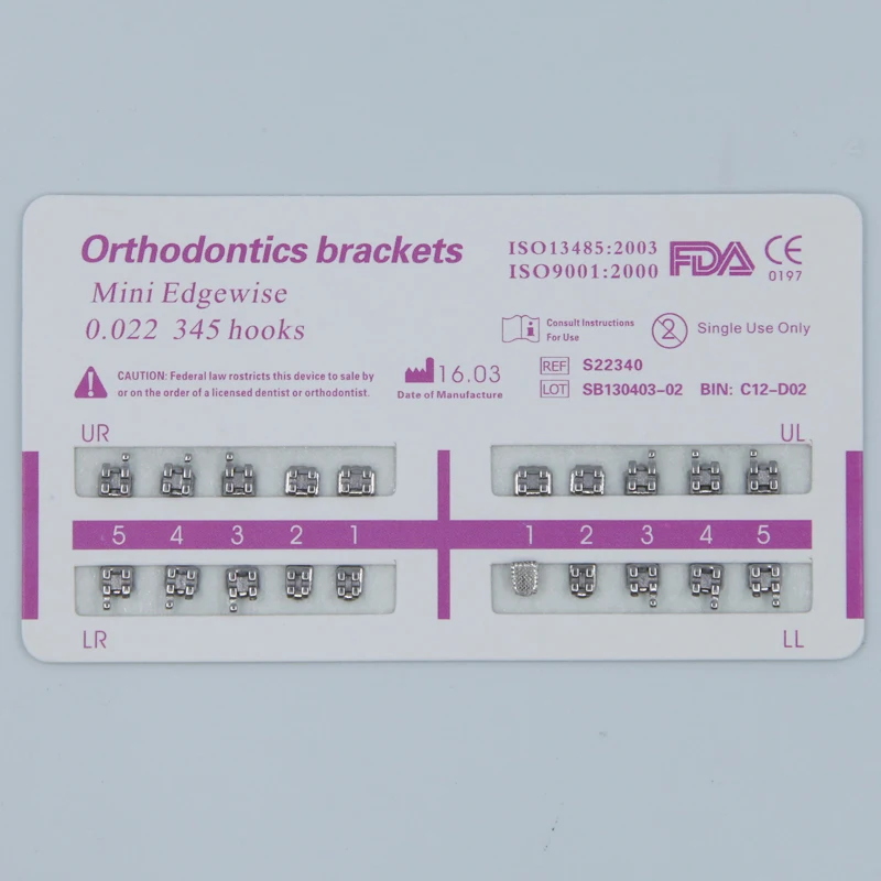 Dental USA MIM brackets With Laser Mark