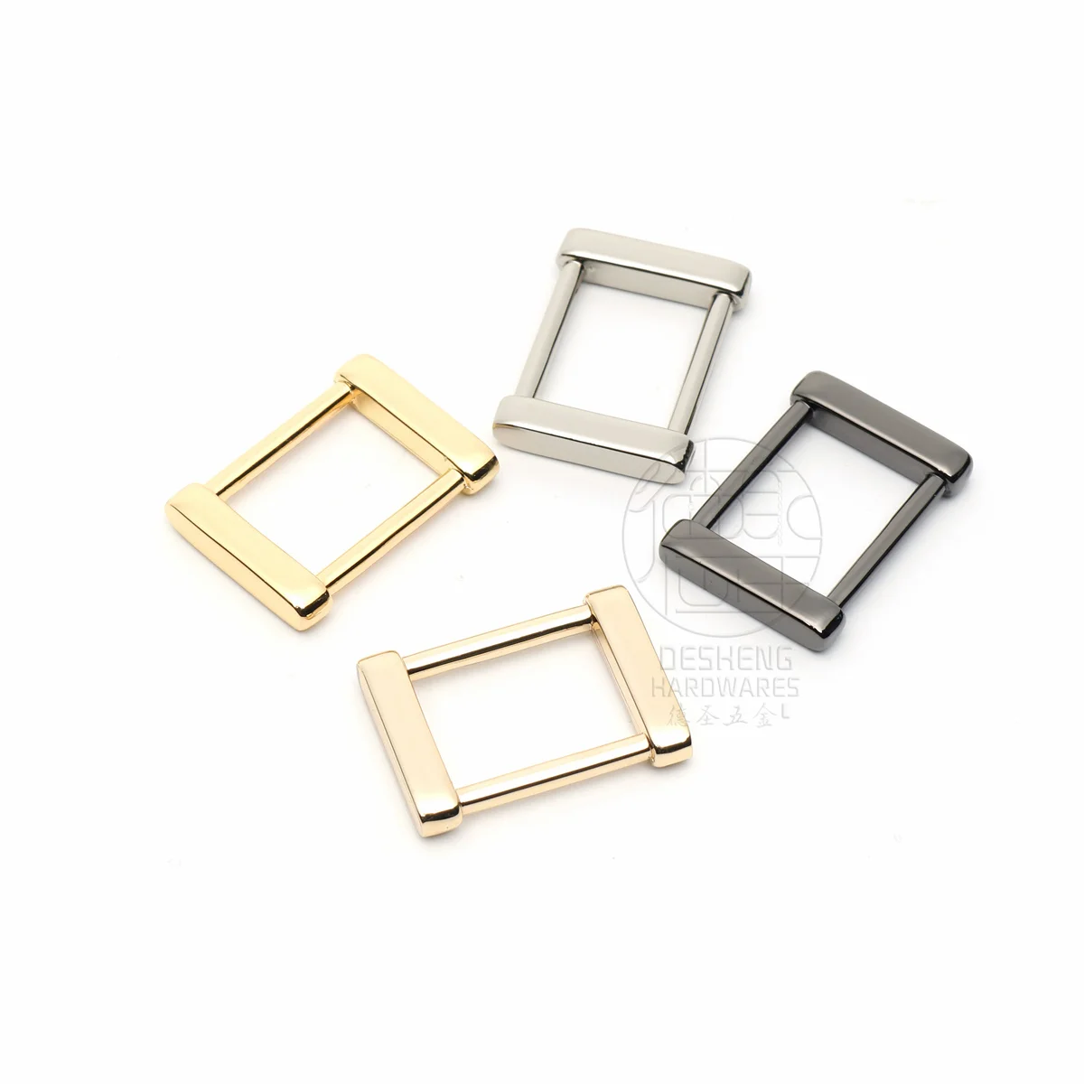 Handbag Accessories Metal Square Buckle Ring For Women Bag Strap 19mm Clothes Connector Buckle Ring