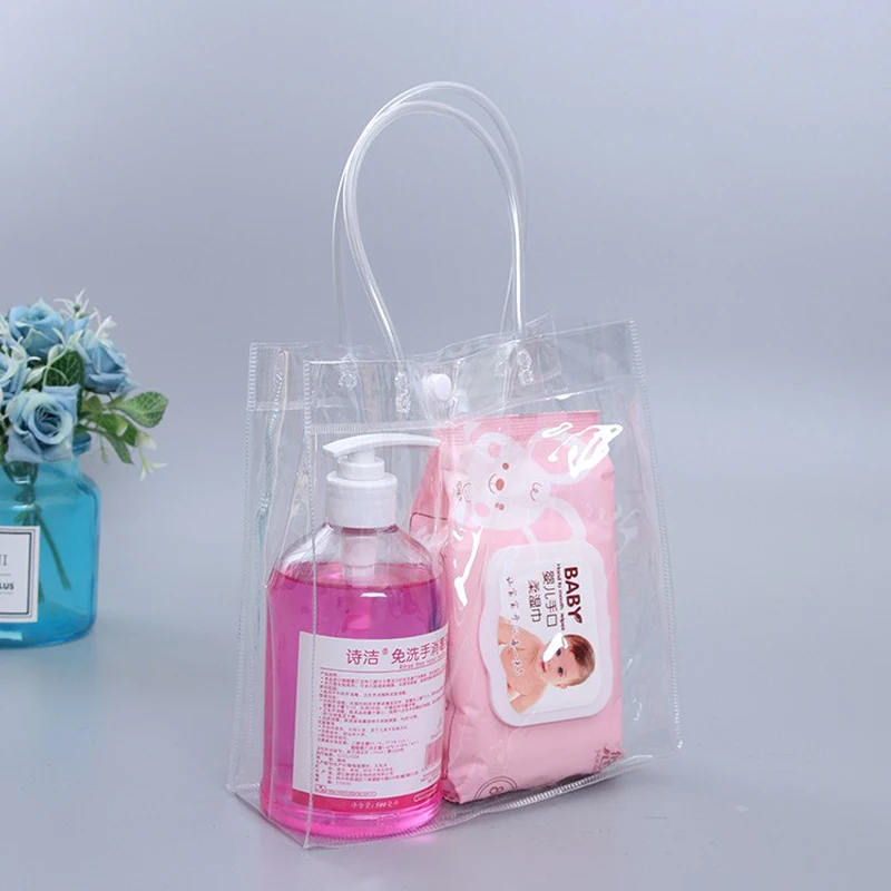 Custom pvc plastic handbags for women