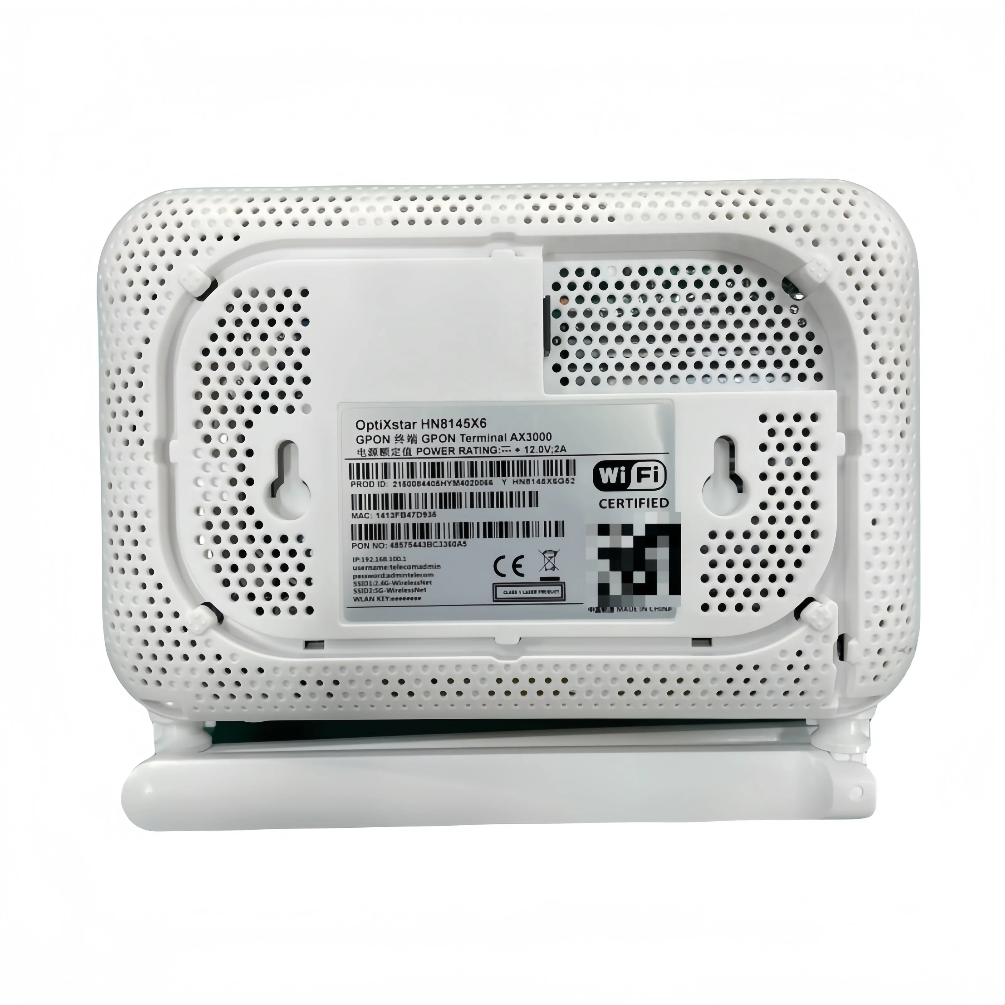 EG8145X6 HS8145X6 HG8145X6 4GE+1TEL+1USB 2.4G 5G 5dbi WIFI 6 Dual Band WIFI XPON ONT GEPON Modem ONU