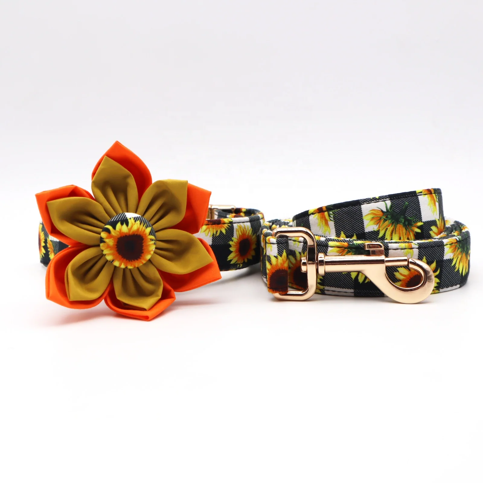 Ошейник для домашних животных с подсолнухом, регулируемые ошейники для собак с цветочным подарком