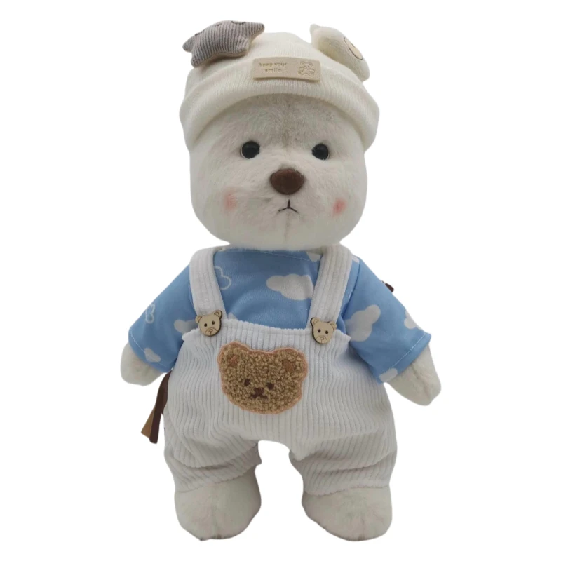 High Quality 30CM Handmade Bear Doll Plush Toy Kids Gift Dressing Up Joint Adjustable Teddy Bear Plushies