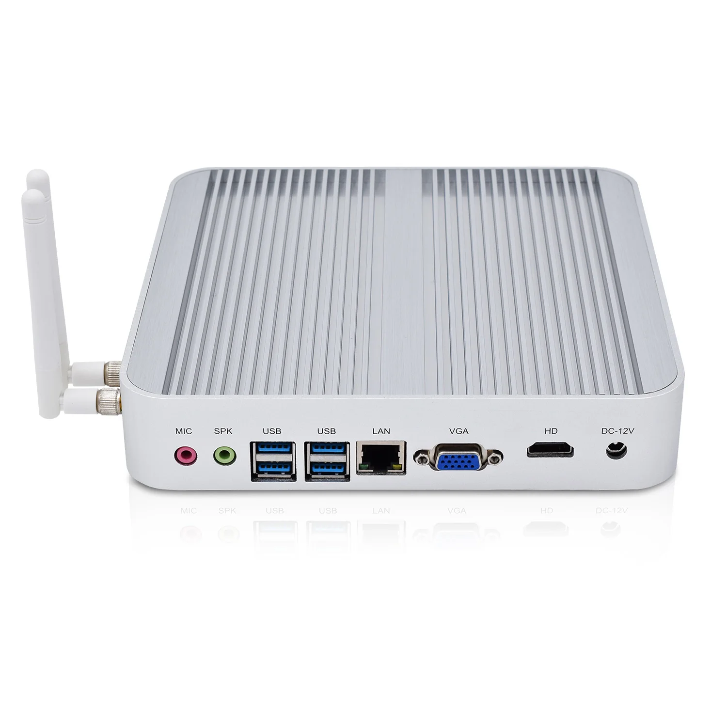 home server mini pc i3 7100u fanless desktop support ubuntu linux win10