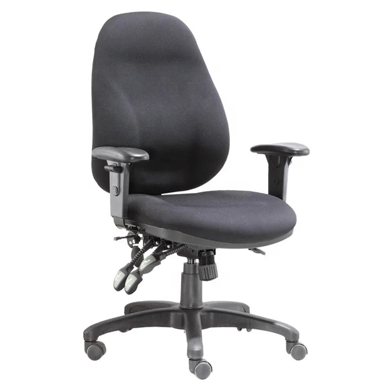Durable 3 lever heavy duty mechanism fabric office chair