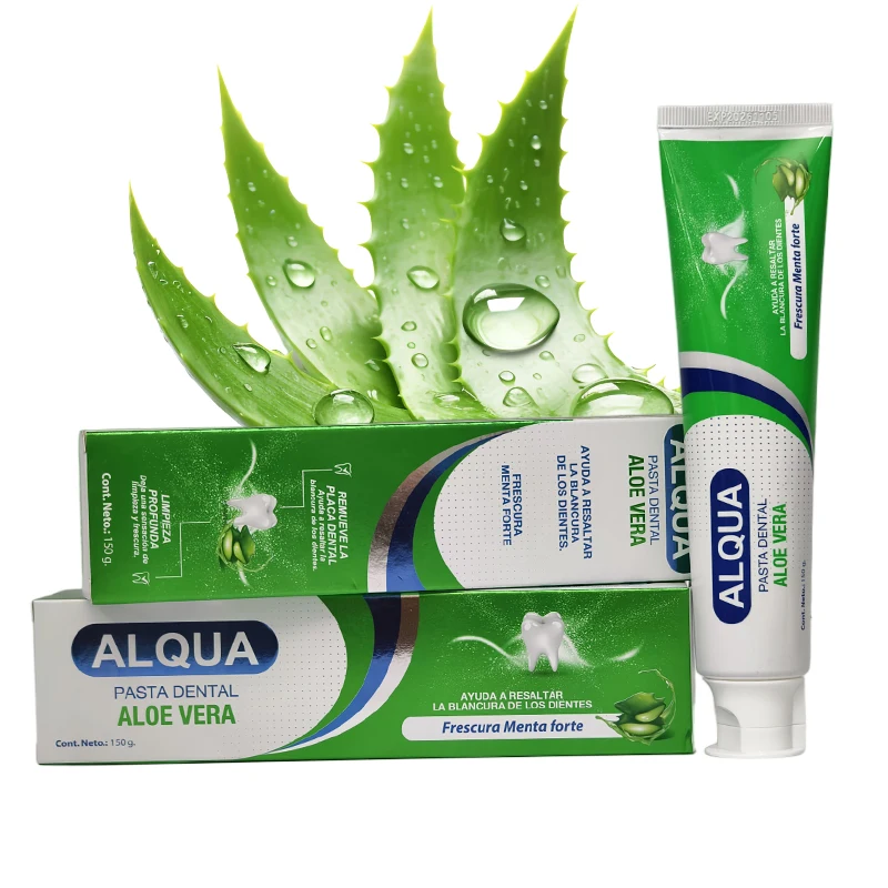Wholesale OEM Private Label Non Fluoride Teeth Whitening Aloe Vera Mint Flavoured Herbal Toothpaste Manufacturer
