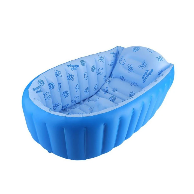 Small Bathtub Inflatable Air Bathtub Inflatable Baby Swimming Pool Blue Pink Wholesale