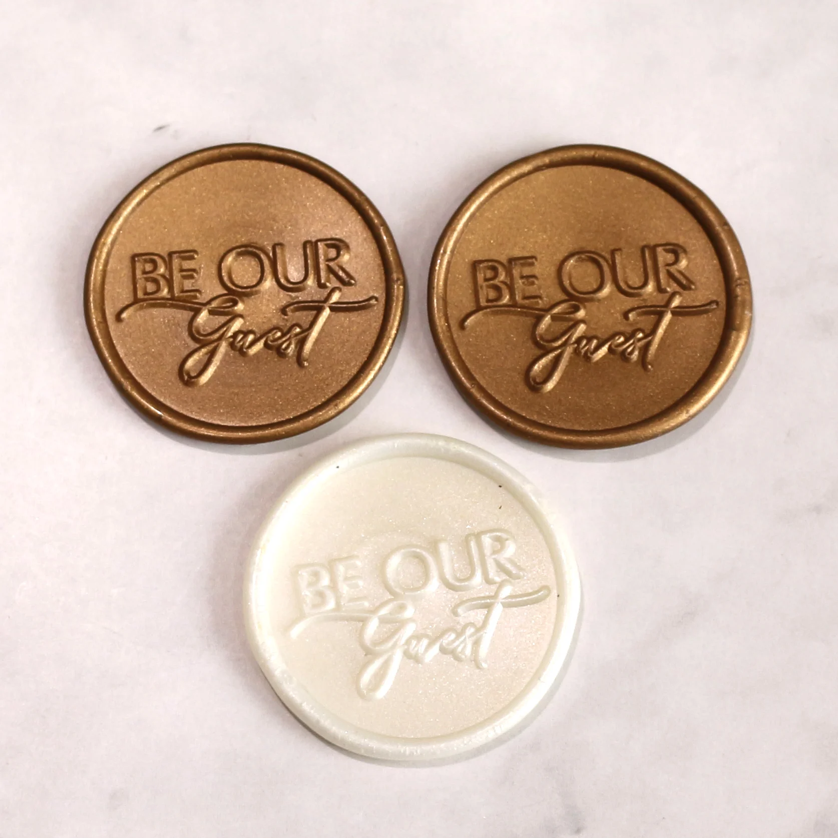 Gold Wax Seal Stickers Adhesive Envelope Sealing Stickers Decoration for Wedding Wedding & Birthday Party