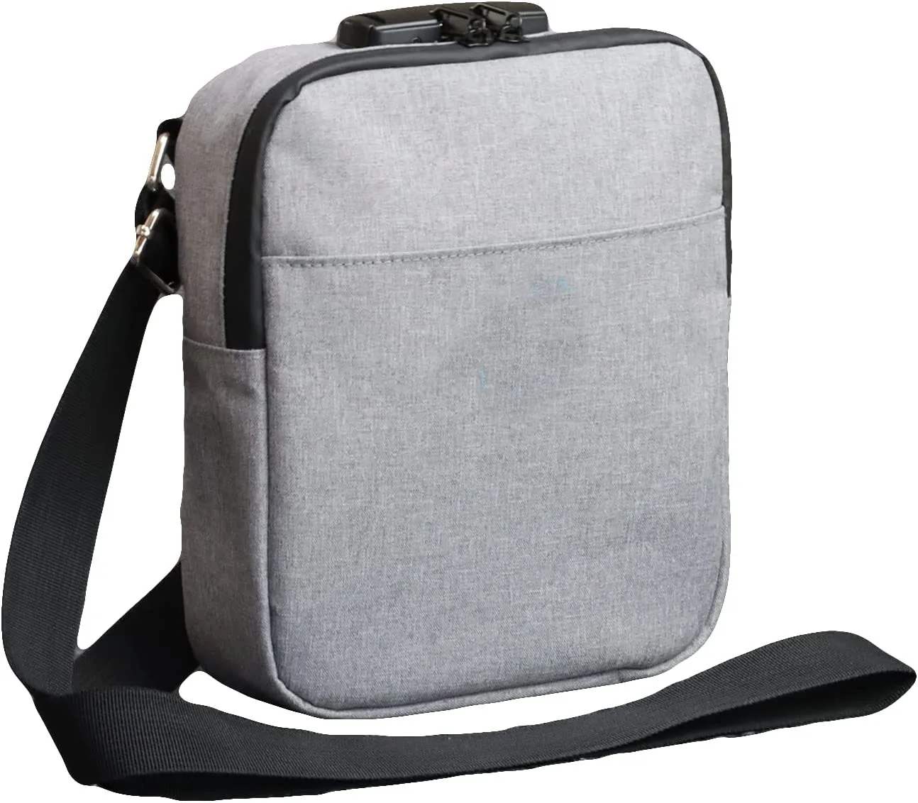 Activated Carbon Lining Smell Proof Bag with Combination Lock Odor Proof Material Crossbody Sling Bag Medicine Bag