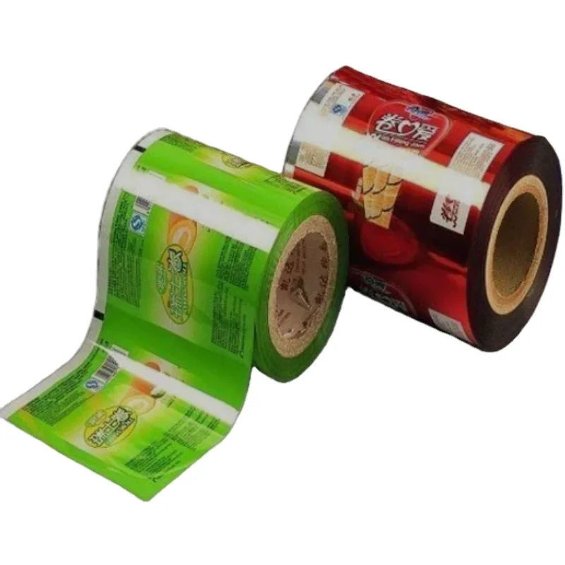Laminated Plastic Roll Film Color Printed Mylar Roll Film Sachet Film Roll Plastic Rollstock