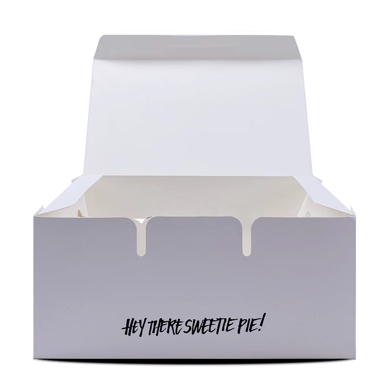 SENCAI High Quality Custom Logo White Food Grade Carton Pie Box Packaging Food Boxes Food Packaging