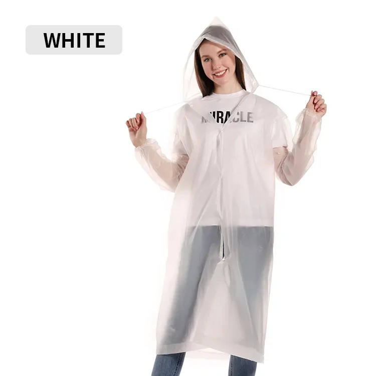Support custom long fashion multiple colors rain coat waterproof poncho for outdoor