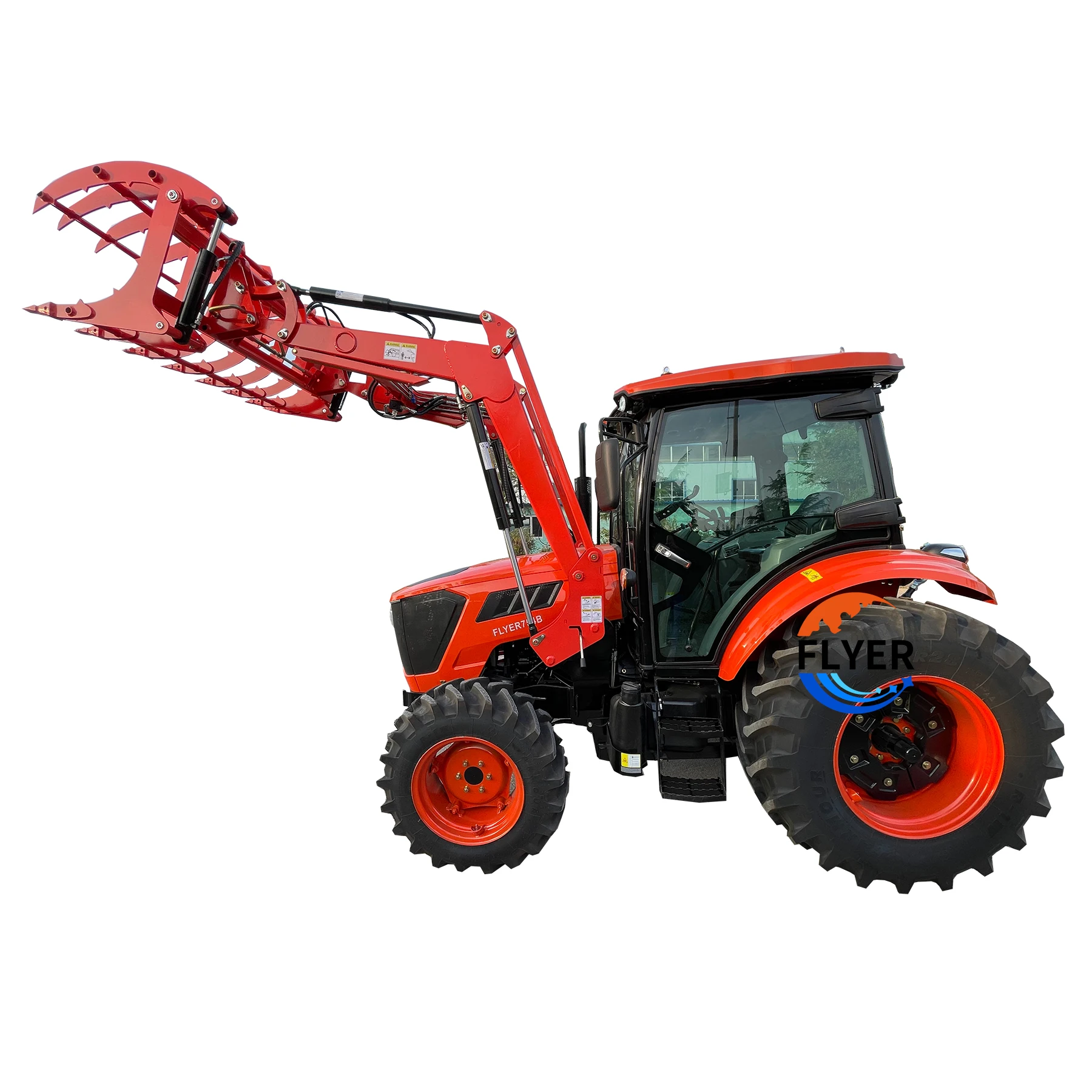 Agriculture Tractor Red Color 75HP 4WD Farming For Sale