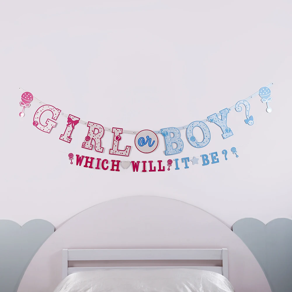 Wholesale happy birthday party decoration set girl or boy little angel word happy birthday banner