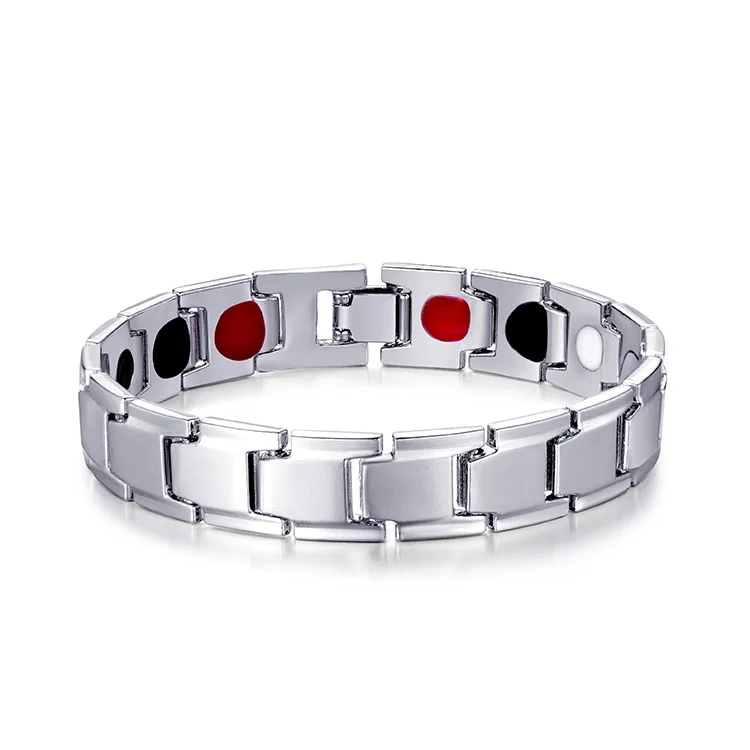 Wholesale fashion couple bracelet jewelry stainless steel magnetic bracelet men