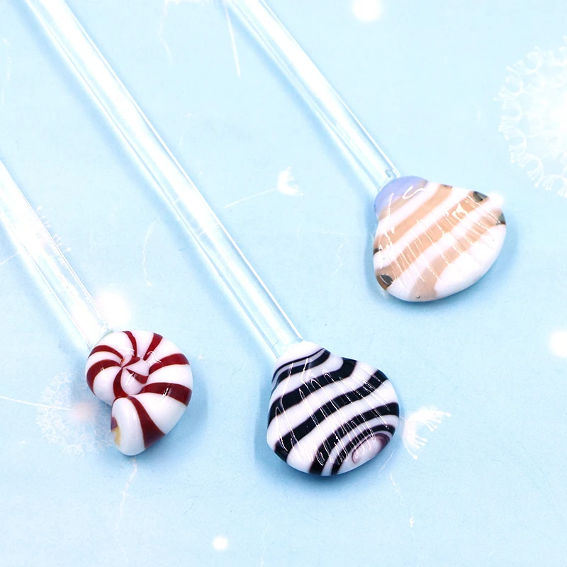 Cocktail Custom Brand Coffee Swizzle Stick Personalized Glass Stirring Rod