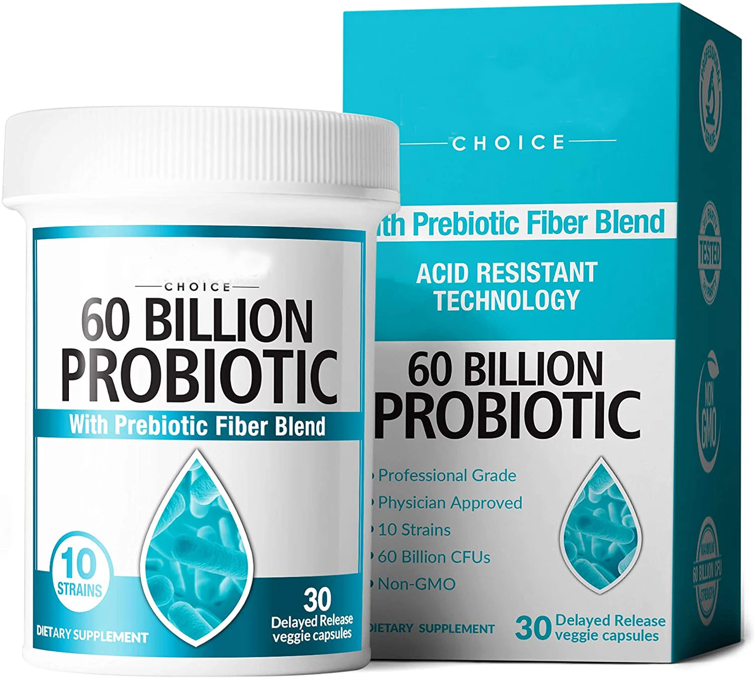 OEM частная торговая марка, натуральный лактобацилл пробиотический порошок в капсулах для пищеварения и ухода за кожей