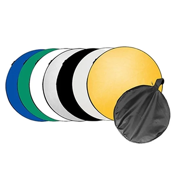 7 in 1 Photo Studio Accessories Reflector 60CM 7 in 1 foldable light reflectors photography Reflector 7 colors