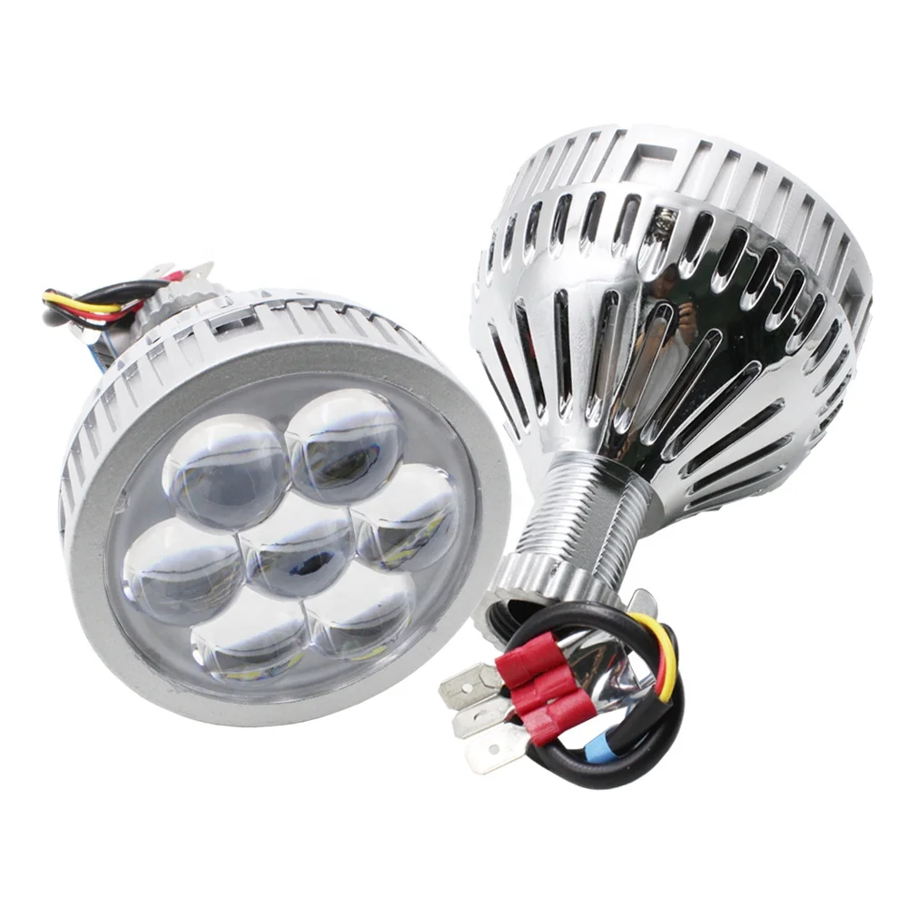 TAOCHIS Car 3.0 inch Headlight LED Projector Lens head lamp high beam lens upgrade Modified retrofit with red blue devil eyes