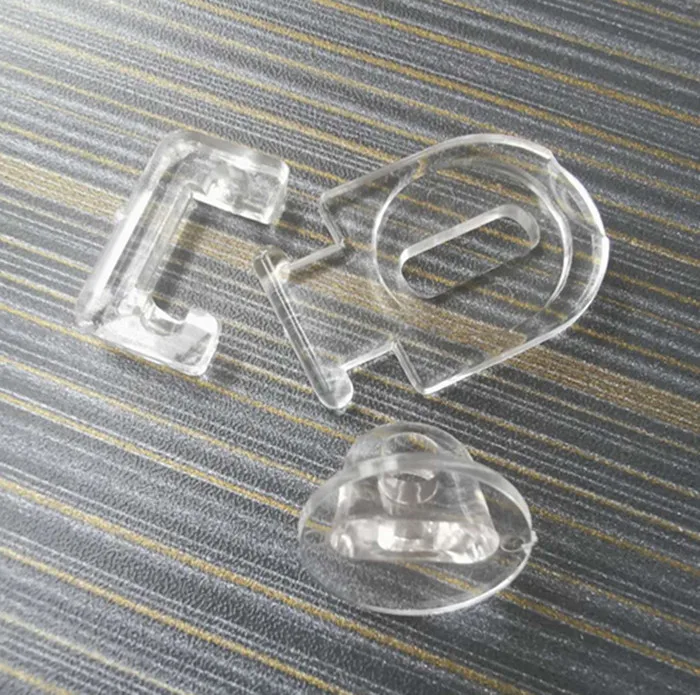 Прозрачная мини-пряжка для шкафа, набор защелок, пластиковые петли из оргстекла, застежка, акриловая коробка, замок