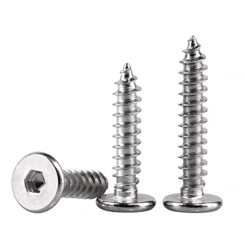 Guangdong Factory Stainless Steel Flat Hex Hexagon Head Self Tapping Self-Tapping Screws M3 M4 M5 M6 M8 M10