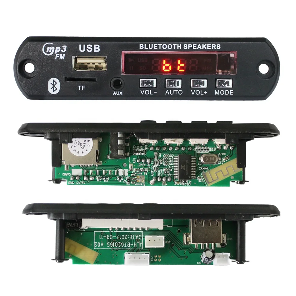 Fm Radio Mp3 Microphone Bt Player Module, Audio Music Bt Microphone Decoder Board