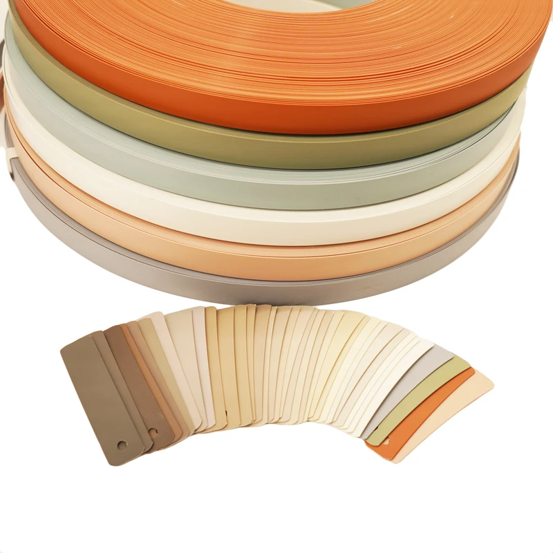 Multiple Color Choices Skin Feeling Matt Surface Plastic Edging PVC Edge Banding For Furniture Protection