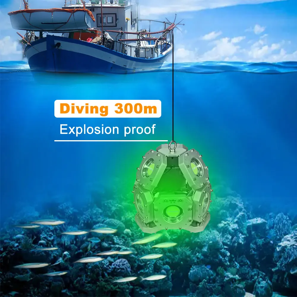 20% off In water using high brightness fishing flash light led waterproof Underwater led squid green fishing Light led