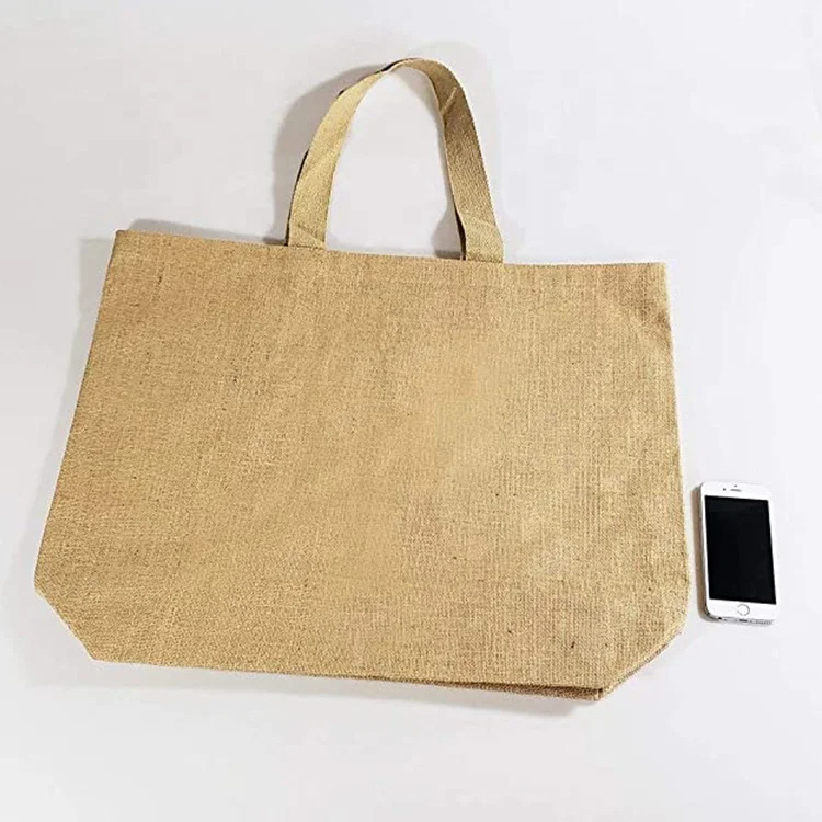 Wholesale Manufacturers Reusable Bags for Shopping Eco Tote China Jute Bag
