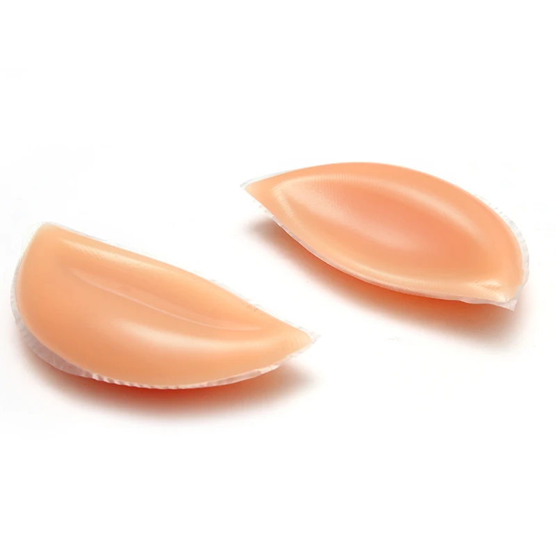 Breathable Deep V Silicone Breast Enhancers Invisible Push up Bikini Chest Pads