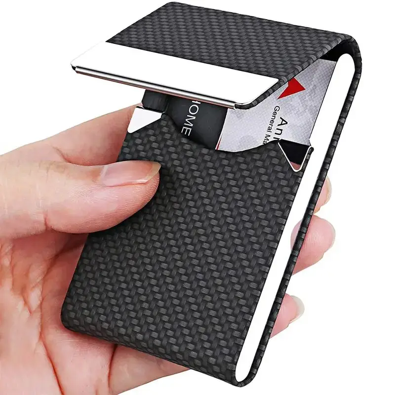 custom leather cigarette case wallet designer leather cigarettes box holder Business Cardholder ID Card Case Wallet