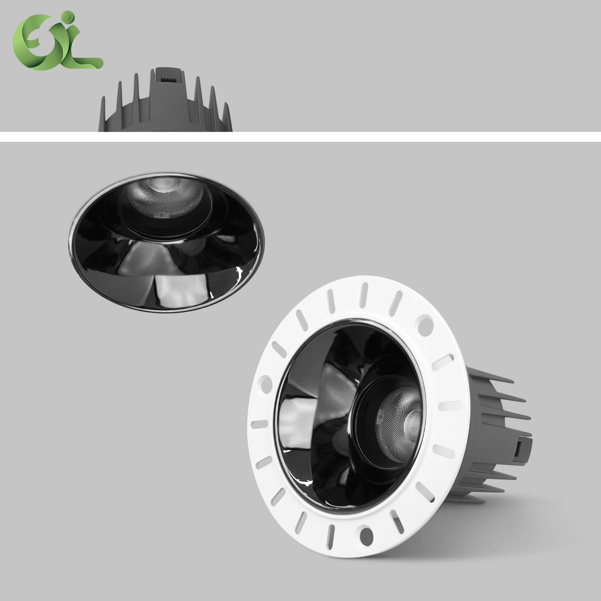 12W Customized accessories color ceiling light 2year warranty factory price anti-glare COB embedded part led downlight