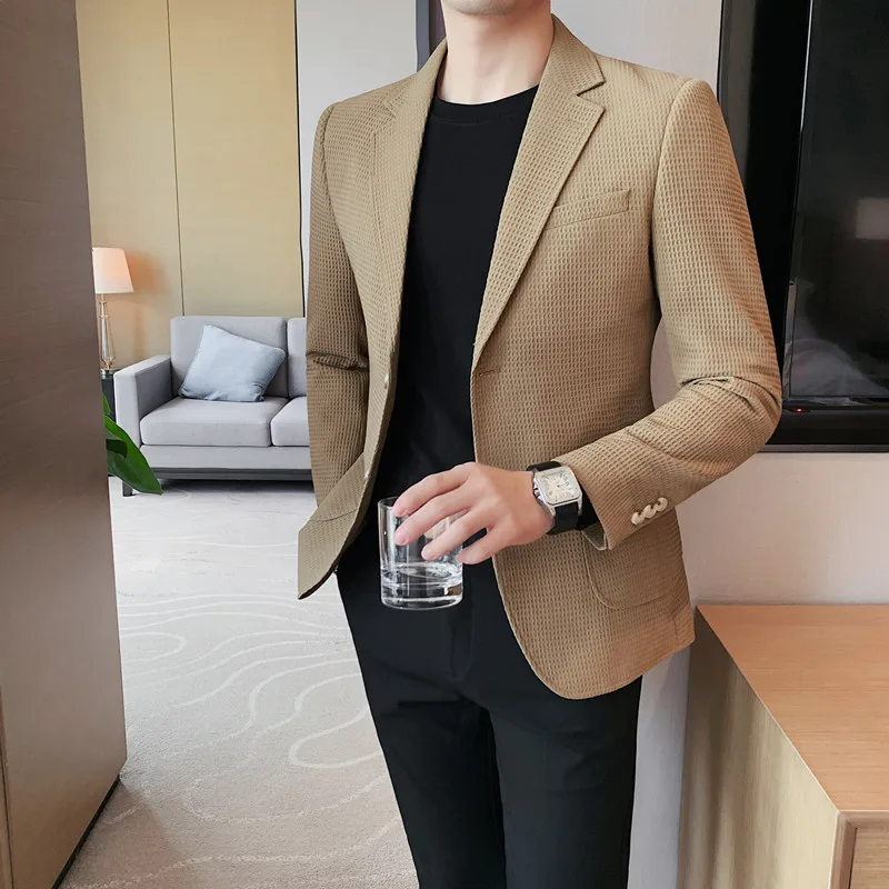 BOOM Link-Q2P84-Hot sale mens solid corduroy casual suit jacket