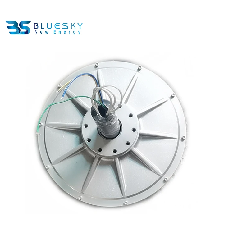 3kW низкий RPM внешний ротор Бессердечный диск Осевой поток постоянный магнит синхронный генератор