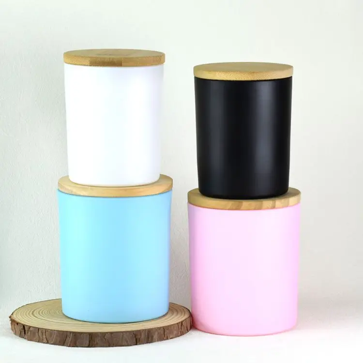 Factory Direct Supply Home Decoration Multi-colors Candle Glass Jar