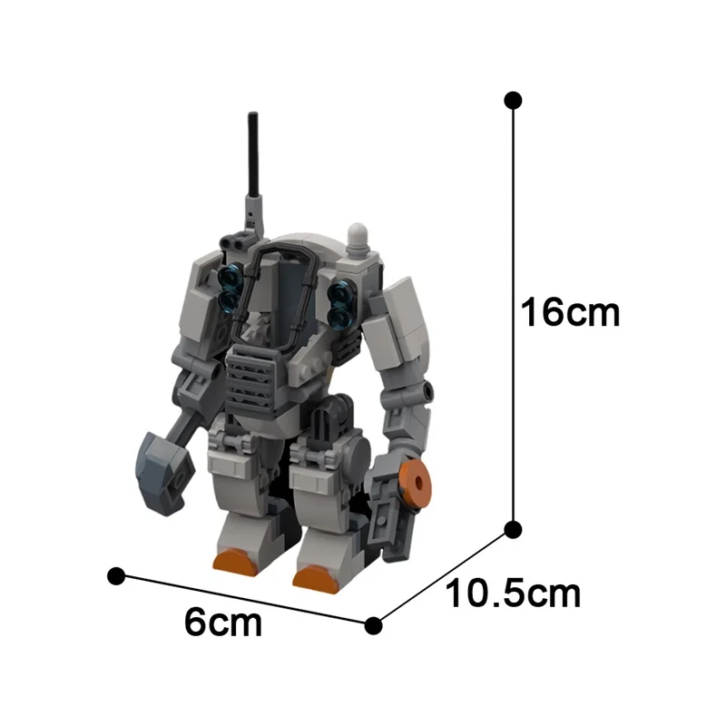 GoldMoc Bricks Toys MOC-171661 Beefed-up city space construction mech Model Education Building Blocks Toys