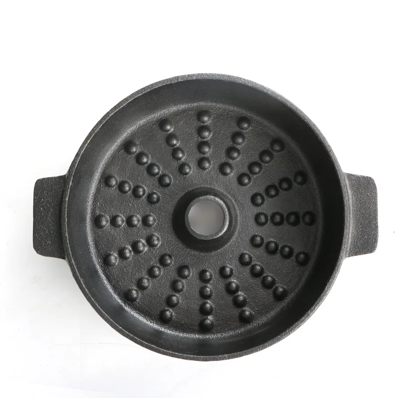 SJP071 Manufacturers Wholesale Cast Iron Oil Seasoned Deep Soup Stove Kitchen Big Cooking Pot