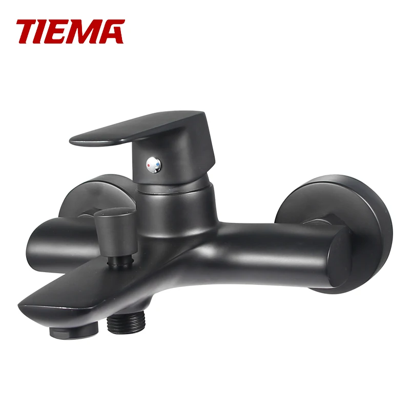 
Top quality marvelous design hot cold water black bathroom bath shower mixer faucets 