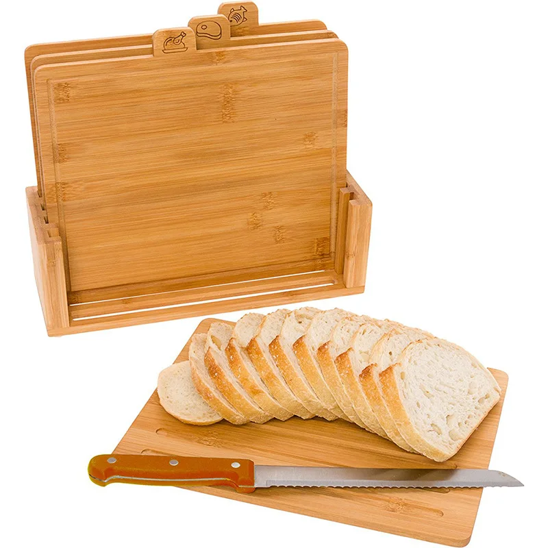 Homsense Wholesale Top Seller  Cutting Board With Box Modern Minimalist Household Bamboo Cutting Board