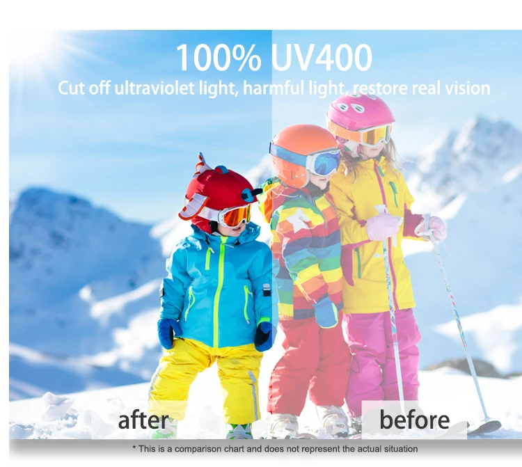 Factory Supplier Kids Snowboard Goggles for Boys Girls Youth Age 7-14 Children Custom Winter Snow Sports Skiing Goggles